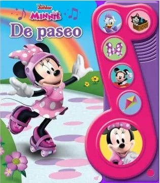 LIBRO CON SONIDO MUSICA MINNIE DE PASEO CHICO