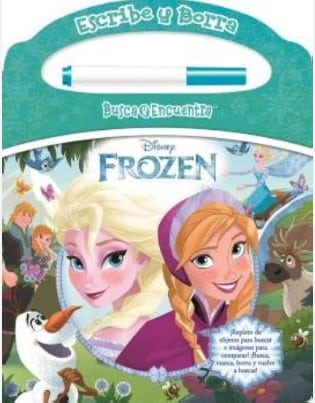 ESCRIBE, BORRA, BUSCA Y ENCUENTRA DISNEY FROZEN (CON PLUMON)