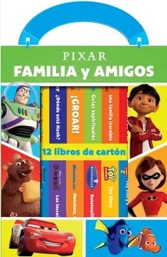 CAJA 12 LIBROS ACARTONADONOS FAMILIA Y AMIGO PIXAR