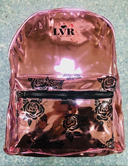 MOCHILA ROSA BRILLANTE