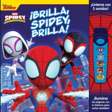 BRILLA SPIDEY BRILLA-CON LINTERNA DE COLORES Y SONIDOS