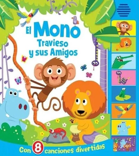 EL MONO TRAVIESO Y SUS AMIGOS-CON 8 SONIDOS
